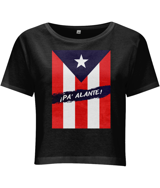 "¡Pa Alante!" Puerto Rico - Cropped Top Tee