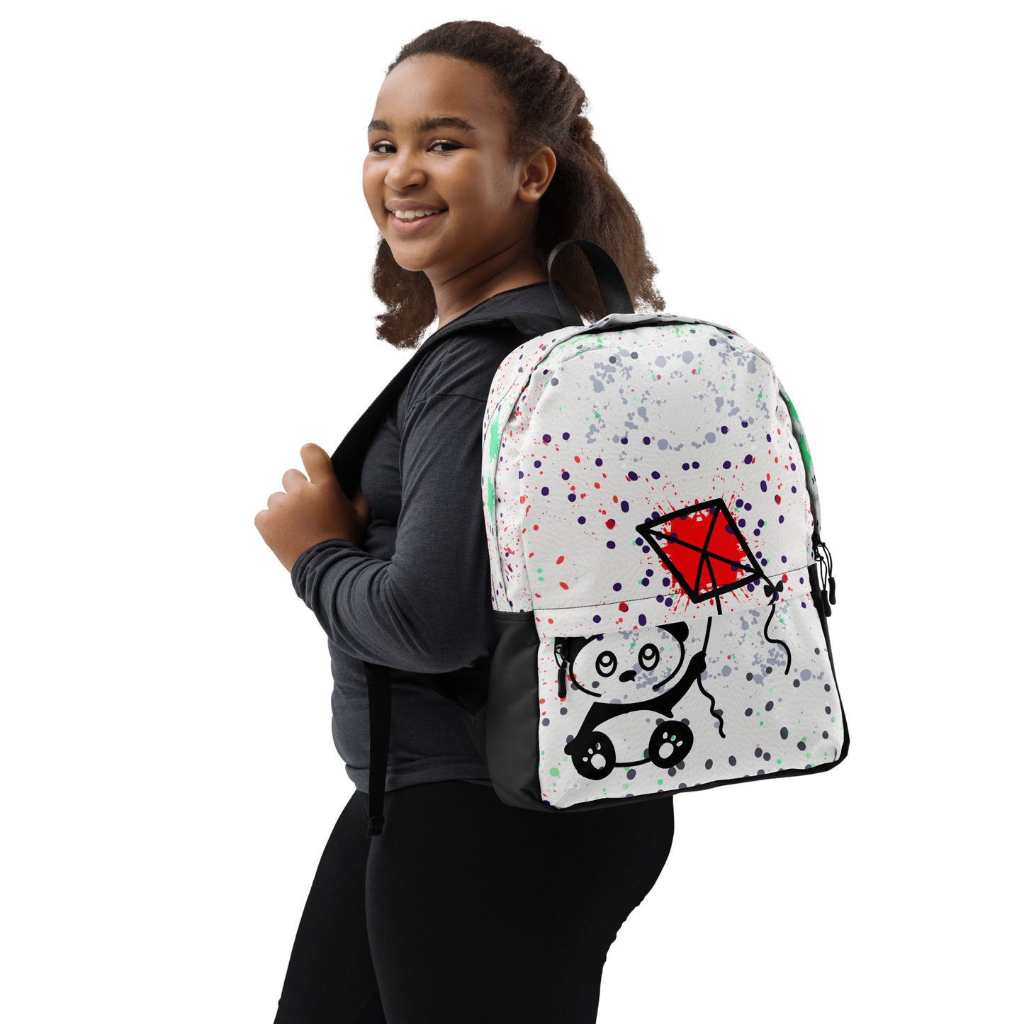 "Graffiti Panda" Multi-Pocket Laptop Backpack