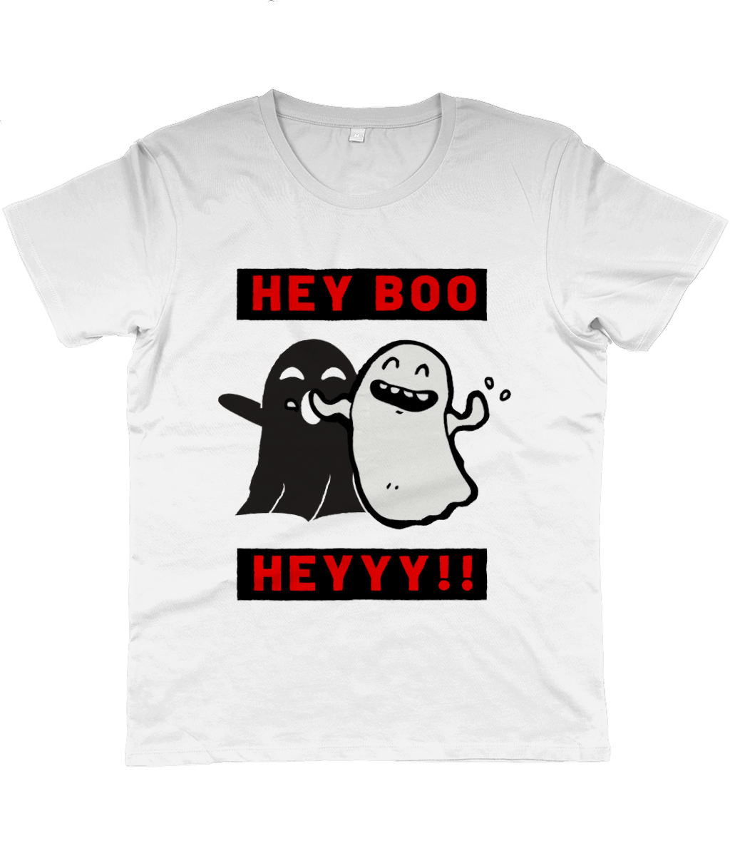 "¡HEY BOO HEYYY!" Camiseta estampada de jersey