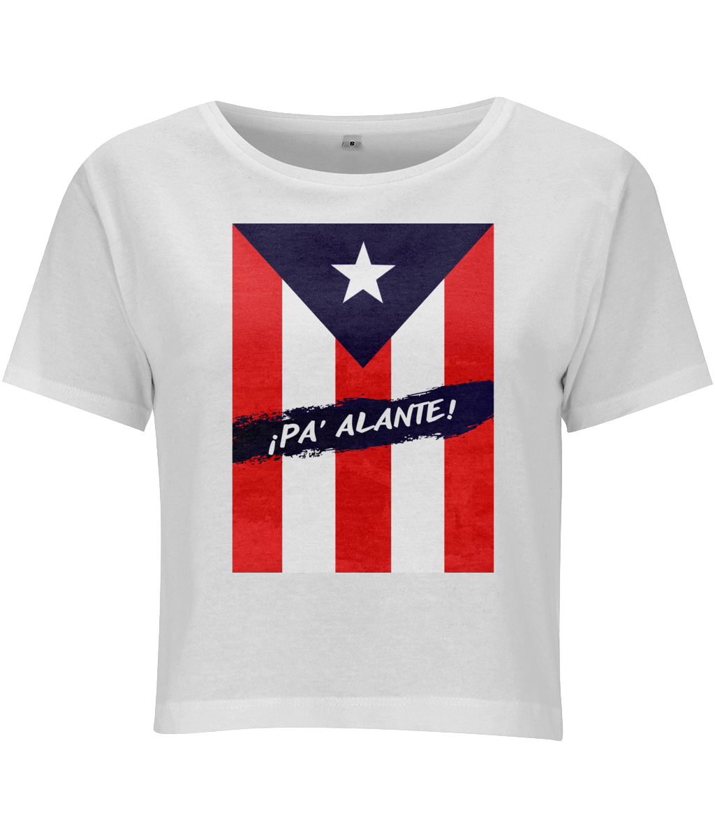 "¡Pa Alante!" Puerto Rico - Cropped Top Tee