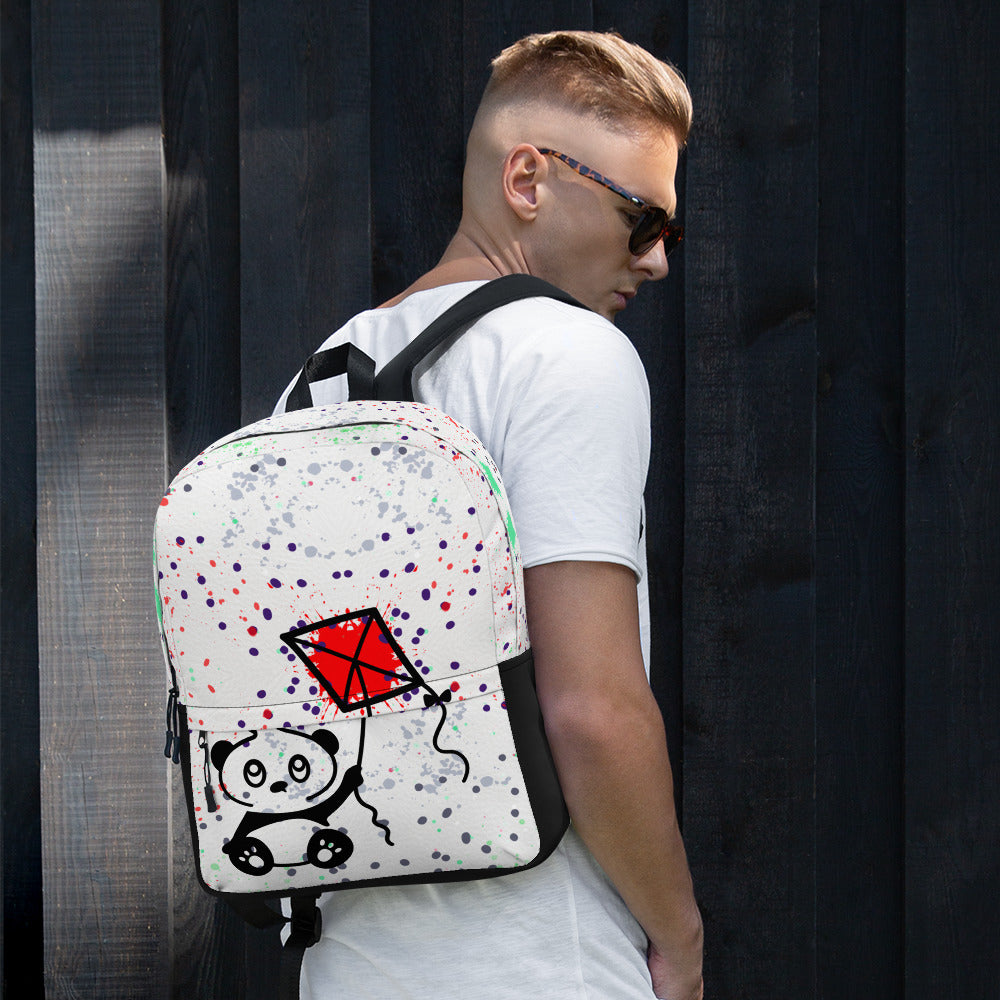 "Graffiti Panda" Multi-Pocket Laptop Backpack