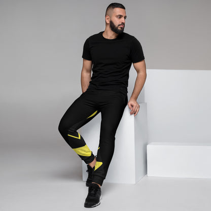 "Black and Yellow" Masc-Fit Joggers